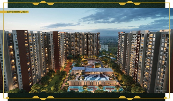 Exterior Night Aerial View for Prestige Evergreen
