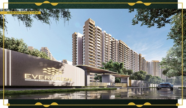 Main Entrance View for Prestige Evergreen