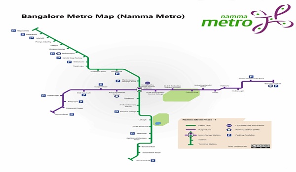 Featured Image of Bangalore Metro Map
